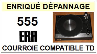 ERA 555 <br>courroie plate d\'entrainement tourne-disques (<b>flat belt</b>)<small> 2016-01</small>