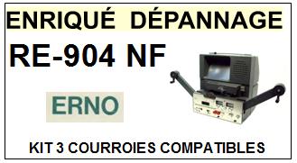 ERNO RE904NF RE-904 NF kit 3 Courroies Visionneuse 8mm <SMALL>13-11</small>