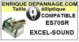 EXCEL SOUND-ES70SR-POINTES-DE-LECTURE-DIAMANTS-SAPHIRS-COMPATIBLES