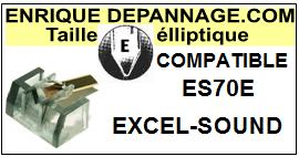 EXCEL SOUND-ES70E-POINTES-DE-LECTURE-DIAMANTS-SAPHIRS-COMPATIBLES