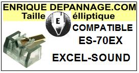EXCEL SOUND-ES70EX-POINTES-DE-LECTURE-DIAMANTS-SAPHIRS-COMPATIBLES