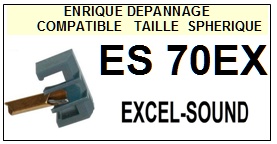 EXCEL SOUND-ES70EX ES 70EX-POINTES-DE-LECTURE-DIAMANTS-SAPHIRS-COMPATIBLES