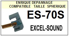 EXCEL SOUND-ES70S ES-70S-POINTES-DE-LECTURE-DIAMANTS-SAPHIRS-COMPATIBLES