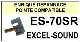 EXCEL SOUND-ES70SR ES-70SR-POINTES-DE-LECTURE-DIAMANTS-SAPHIRS-COMPATIBLES