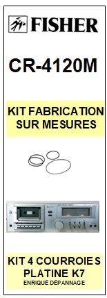 FISHER-CR4120M CR-4120M-COURROIES-ET-KITS-COURROIES-COMPATIBLES