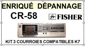 FISHER-CR58 CR-58-COURROIES-COMPATIBLES