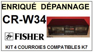 FISHER-CRW34 CR-W34-COURROIES-COMPATIBLES