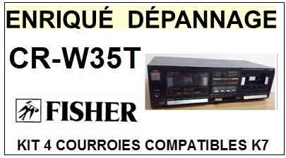 FISHER-CRW35T CR-W35T-COURROIES-COMPATIBLES