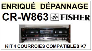 FISHER-CRW863 CR-W863-COURROIES-COMPATIBLES