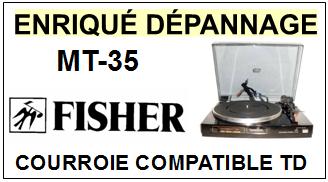 FISHER MT35 MT-35 Courroie Tourne-disques <small>13-10</small>