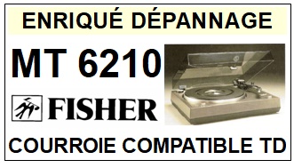 FISHER-MT6210-COURROIES-COMPATIBLES