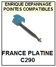 FRANCE PLATINE-C290-POINTES-DE-LECTURE-DIAMANTS-SAPHIRS-COMPATIBLES
