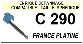 FRANCE PLATINE-C290-POINTES-DE-LECTURE-DIAMANTS-SAPHIRS-COMPATIBLES