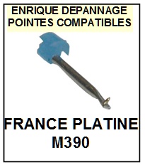 FRANCE PLATINE-M390-POINTES-DE-LECTURE-DIAMANTS-SAPHIRS-COMPATIBLES