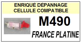 FRANCE PLATINE<br> M490 Cellule MONO diamant sphrique pour tourne-disques <BR><SMALL>s-cel 2015-04</small>