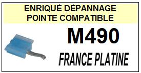 FRANCE PLATINE-M490-POINTES-DE-LECTURE-DIAMANTS-SAPHIRS-COMPATIBLES