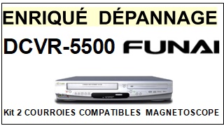 FUNAI-DCVR5500 DCVR-5500-COURROIES-COMPATIBLES