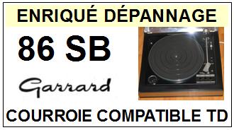 GARRARD 86SB  <br>Courroie d'entrainement pour tourne-disques (flat belt)<small> 2015-12</small>