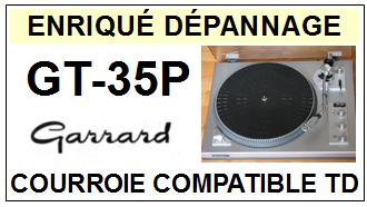 GARRARD<br> GT35P GT-35P Courroie (flat belt) pour Tourne-disques <BR><small>sce 2015-02</small>