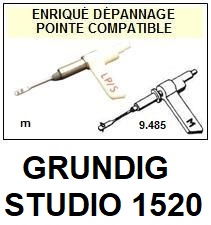 GRUNDIG-STUDIO 1520-POINTES-DE-LECTURE-DIAMANTS-SAPHIRS-COMPATIBLES