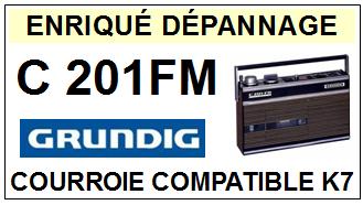 GRUNDIG-C201FM-COURROIES-COMPATIBLES