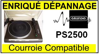 GRUNDIG PS2500  Courroie Tourne-disques <small>13-08</small>