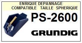 GRUNDIG-PS2600  PS-2600-POINTES-DE-LECTURE-DIAMANTS-SAPHIRS-COMPATIBLES