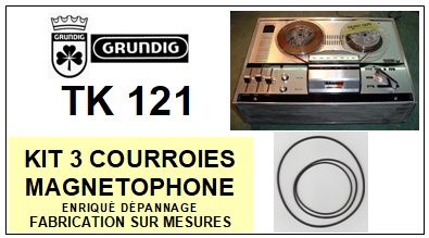 GRUNDIG-TK121-COURROIES-COMPATIBLES