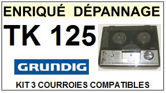 GRUNDIG-TK125 TK-125-COURROIES-COMPATIBLES