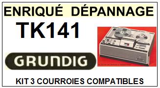 GRUNDIG-TK141-COURROIES-COMPATIBLES