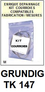 GRUNDIG-TK147-COURROIES-COMPATIBLES