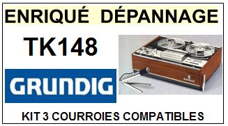 GRUNDIG-TK148-COURROIES-COMPATIBLES