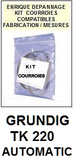 GRUNDIG-TK220 AUTOMATIC-COURROIES-COMPATIBLES