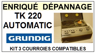 GRUNDIG-TK220 AUTOMATIC-COURROIES-COMPATIBLES