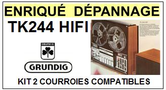 GRUNDIG-TK244 HIFI-COURROIES-ET-KITS-COURROIES-COMPATIBLES