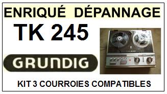 GRUNDIG-TK245-COURROIES-COMPATIBLES