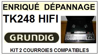 GRUNDIG-TK248HIFI TK248 HIFI-COURROIES-COMPATIBLES