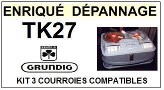 GRUNDIG-TK27-COURROIES-ET-KITS-COURROIES-COMPATIBLES