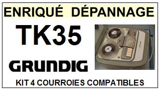 GRUNDIG-TK35-COURROIES-COMPATIBLES