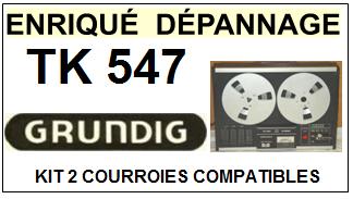 GRUNDIG-TK547-COURROIES-ET-KITS-COURROIES-COMPATIBLES