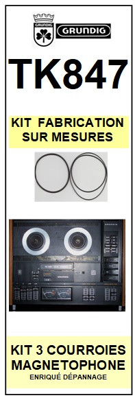 GRUNDIG-TK847-COURROIES-COMPATIBLES