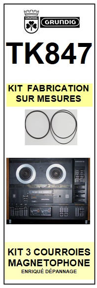 GRUNDIG-TK847-COURROIES-ET-KITS-COURROIES-COMPATIBLES