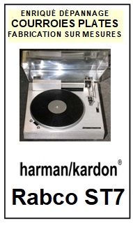 HARMAN KARDON-RABCO ST7-COURROIES-COMPATIBLES