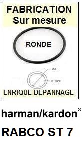 HARMAN KARDON RABCO ST7  <BR>courroie  pour bras tangentiel (<b>round belt</b>)<SMALL> 2016-09</small>