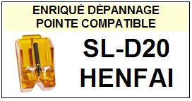 HENFAI-SLD20  SL-D20-POINTES-DE-LECTURE-DIAMANTS-SAPHIRS-COMPATIBLES
