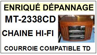 HIFI-MT2338CD MT-2338CD-COURROIES-COMPATIBLES