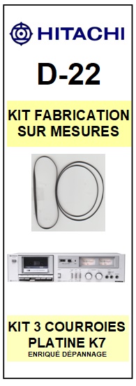 HITACHI-D22 D-22-COURROIES-COMPATIBLES