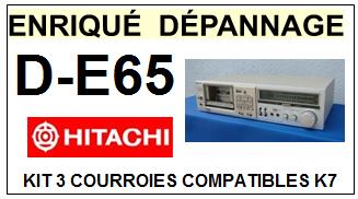 HITACHI-DE65 D-E65-COURROIES-COMPATIBLES