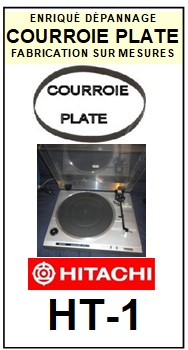 HITACHI HT1 HT-1 <br>Courroie plate d\'entrainement tourne-disques (<b>flat belt</b>)<small> 2016-05</small>