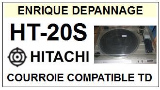 HITACHI<br> HT20S HT-20S courroie (flat belt) pour tourne-disques <BR><small>sc 2015-06</small>